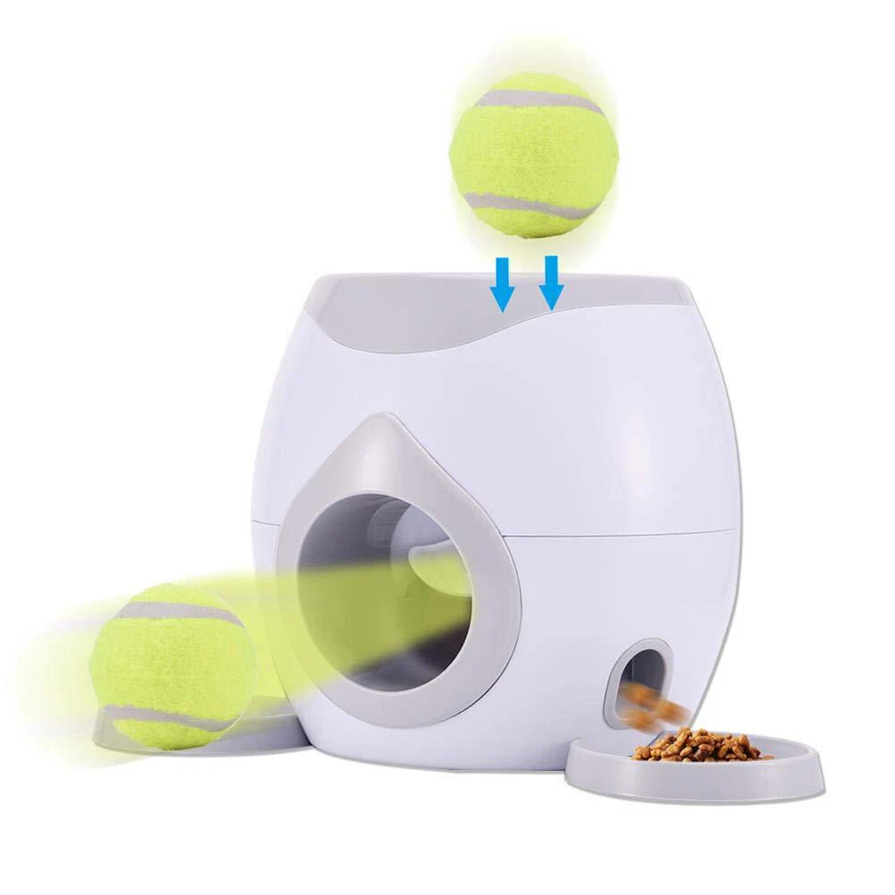 Dog Pet Launcher Dogs Serve Interactive Toy Tennis Ball Automatic