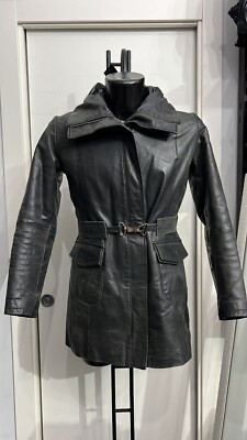 CONBIPEL LEDERJACKE gebraucht Damen Woman grau Gr. 44 PGS1190PI