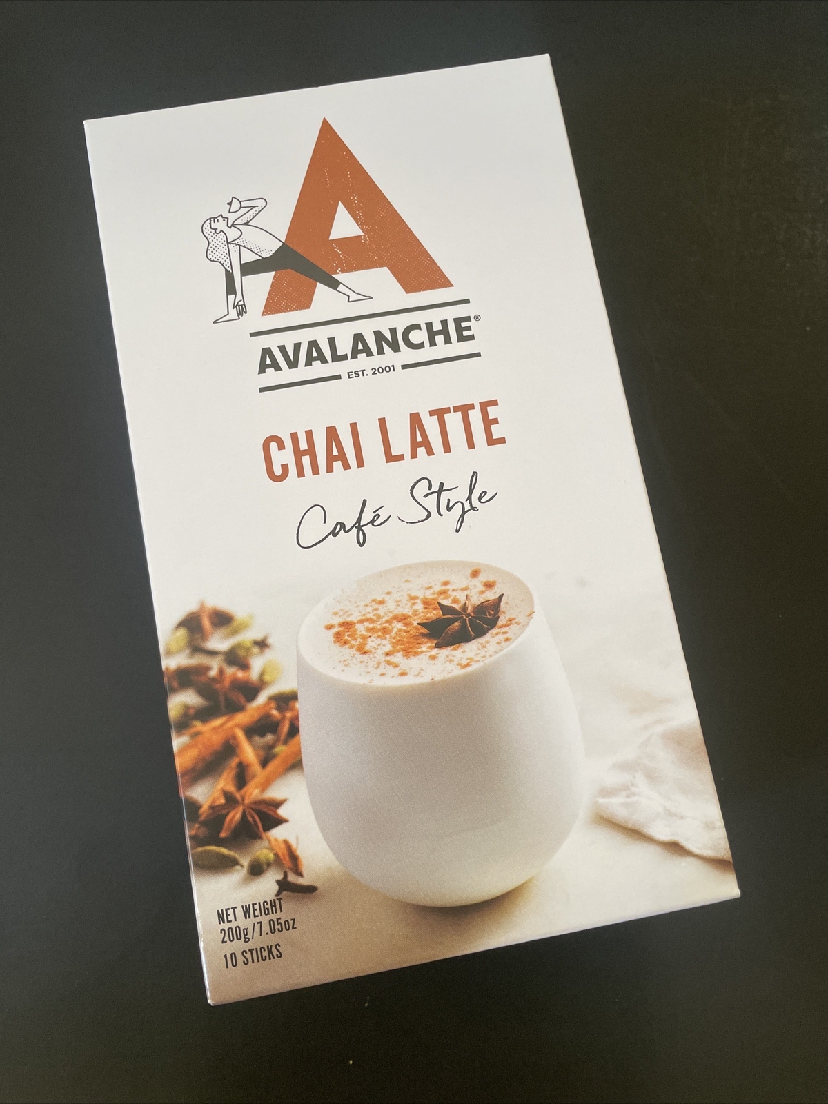 Chai Latte Coffee Avalanche Drink Mix Cafe Style 10 sticks 5 oz New