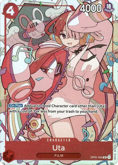 Uta OP01-005 ALT ART Bandai Premium Uta Card Collection One Piece Card