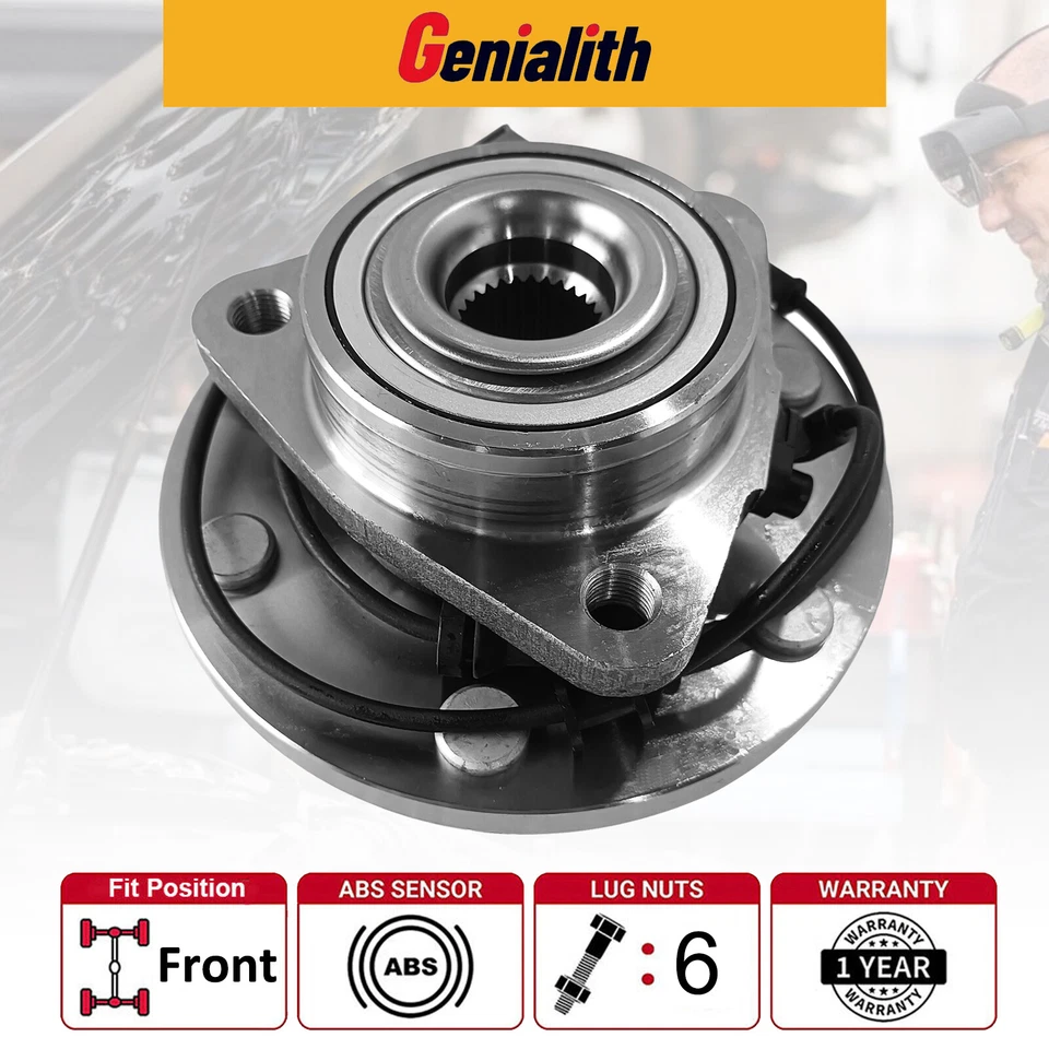 Pair (2) Front Wheel Bearing Hub for 2004-2007 Nissan Armada Titan Infiniti QX56 Foto 3 de 4