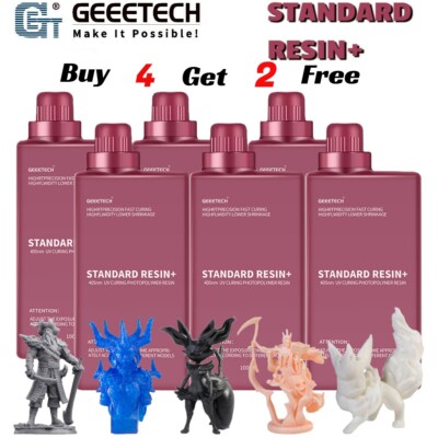 【Buy 4 Get 2 Free,Add 6】GEEETECH  SLA/LCD 3D Printer 1KG Standard Resin UV 405nm