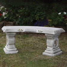 Japanese Design Stone Garden Bench