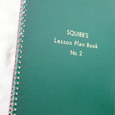 SQUIBB'S Lesson Plan Book No. 2 Green
