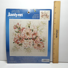 Janlynn Bouquet of Beautiful Pink Garden Roses Counted Cross Stitch Kit 106-0057