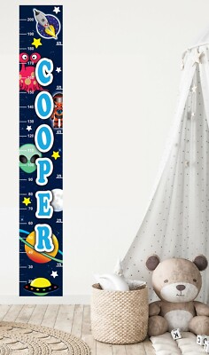 Kinder Raum Höhe Tabelle selbstklebend Wandaufkleber Aufkleber personalisiert Name Text