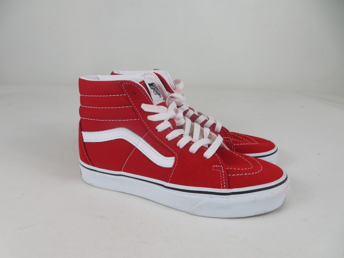 HOT Racing Red Red Old Skool High Top Vans Red Vans