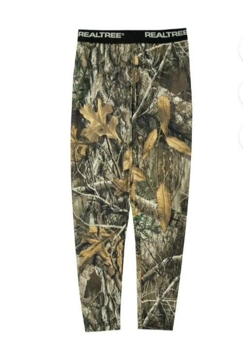 Realtree Youth Baselayer Top & Bottom Thermal Set Scent Control Medium Size 8 - Image 3 of 4