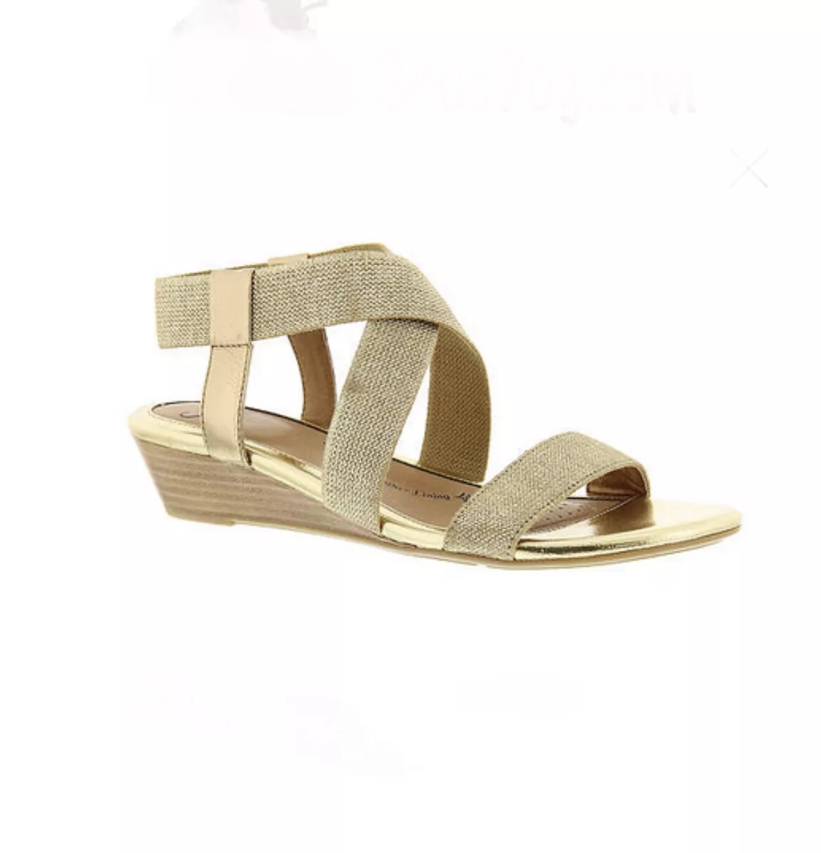 SOFFT Women s Imala Criss Cross Gold Beige Slingback Sandals Size 7.5 M