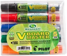 Pilot PIL43921 Begreen V Board Master Bullet Markers 5/Pack