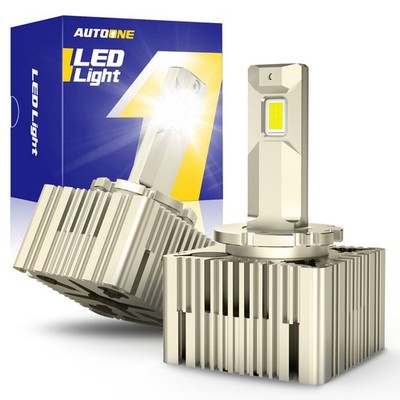 AUTOONE CANBUS White 6000K D1S High Low Beam 24000LM Bulbs 50W HID light Replace