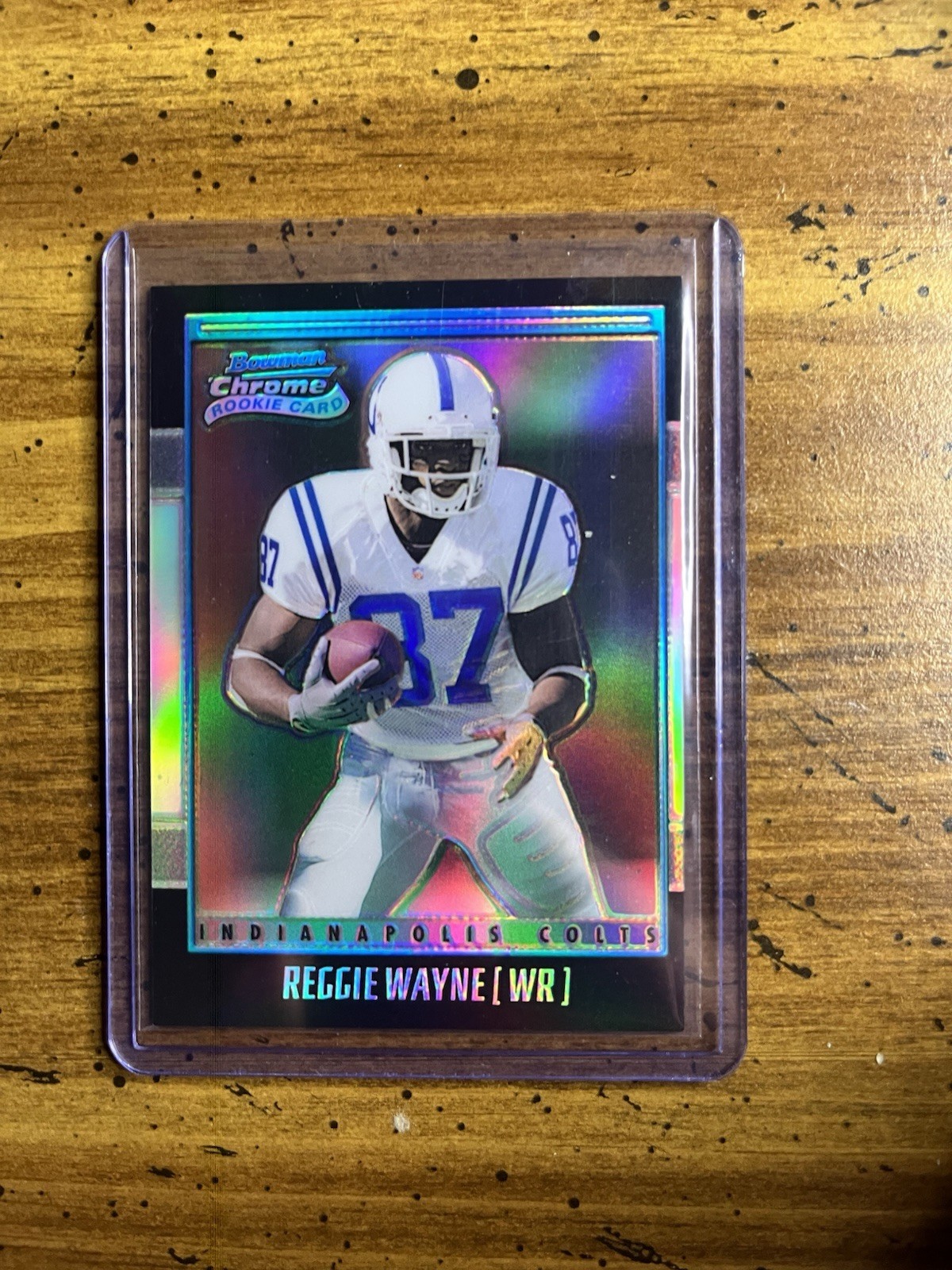 Reggie Wayne 2001 Bowman Chrome Refractor RC #189 SN 1683/1999 Colts Rookie
