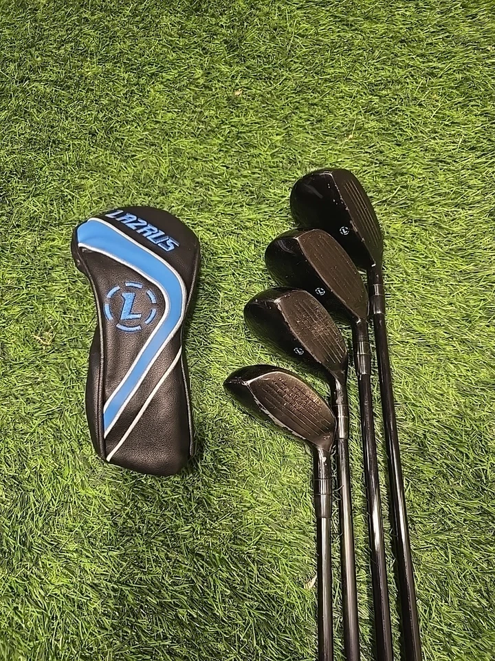 Juego de palos de golf LH Lazrus híbridos de madera PW, 2, 5 y 6 flexibles regulares de grafito UPC258 Foto 3 de 4