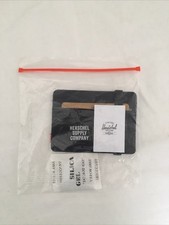 Herschel Supply Charlie Card Holder RFID Wallet Black NEW NWT