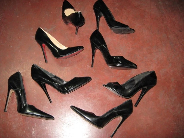 7 paia scarpe sexy fetish collezione taglie varie tacchi alti mistress pleaser - Immagine 3 di 4