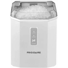 Frigidaire EFIC226-WHITE 33 lb Countertop Chip Ice Maker, Self-Cleaning, White