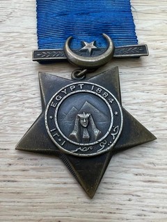 Original Victorian 1884 Dated Bronze Khedive’s Star.