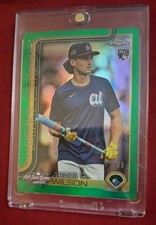 Topps 2025 Chrome Update Jacob Wilson Athletics Rookie Green #ASGC-4 /99
