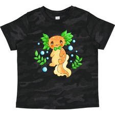 Inktastic Cute Orange And Green Axolotl Toddler T-Shirt Children Adorable Sea