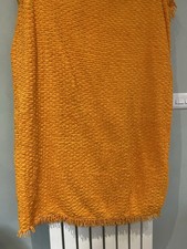 Vintage Candlewick Bedspread Single Bright Orange 70s Retro