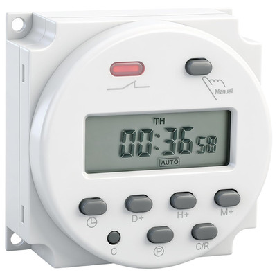 CN101A Digital Timer Switch 12V 16A LCD Programmable Relay 28 Daily Weekly NEW