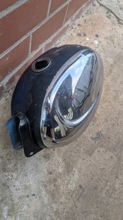 Orginal KREIDLER Tank chrom und gut erhalten für sein Alter (siehe Bilder)
