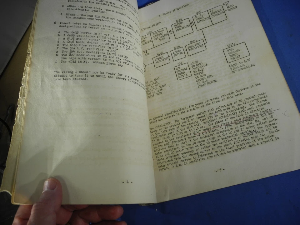 EF Johnson Viking I Original Operating Instructions Commercial Broadcast Equip. - Image 4 of 4