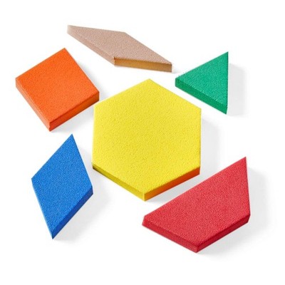 Foam Pattern Blocks, Foam Shapes, Geometric Shapes for Kids, Pattern Play,