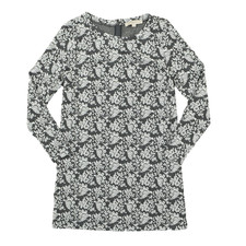 Loft Women's Size S Shift Dress Gray Knee Length Casual Polyester Floral