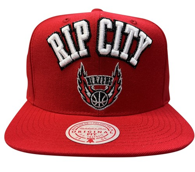 #ad Men#x27;s Mitchell amp; Ness Red Portland Trail Blazers ZZ HWC Snapback OSFA $19.95
