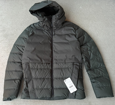 Adidas Mens Puffer Jacket Legend Earth Urban Traveer Cold RDY 600 Down Size S