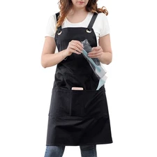 Sturdy Apron with Large Pockets - Unisex - 100% Cotton