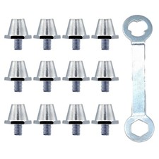12Pcs Aluminum Football Boot Spikes Soccer Stud Replacement Football Cleats Stud