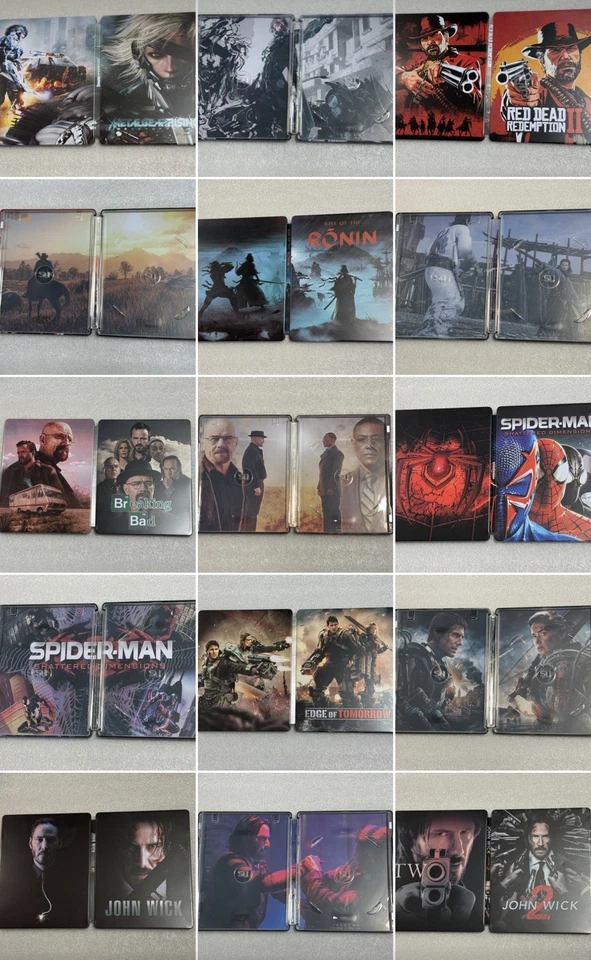 Paquete de 5 fundas Steelbook hechas a medida (elige cualquiera de los 5 artículos) PS4/PS5/Xbox/NS Foto 3 de 4
