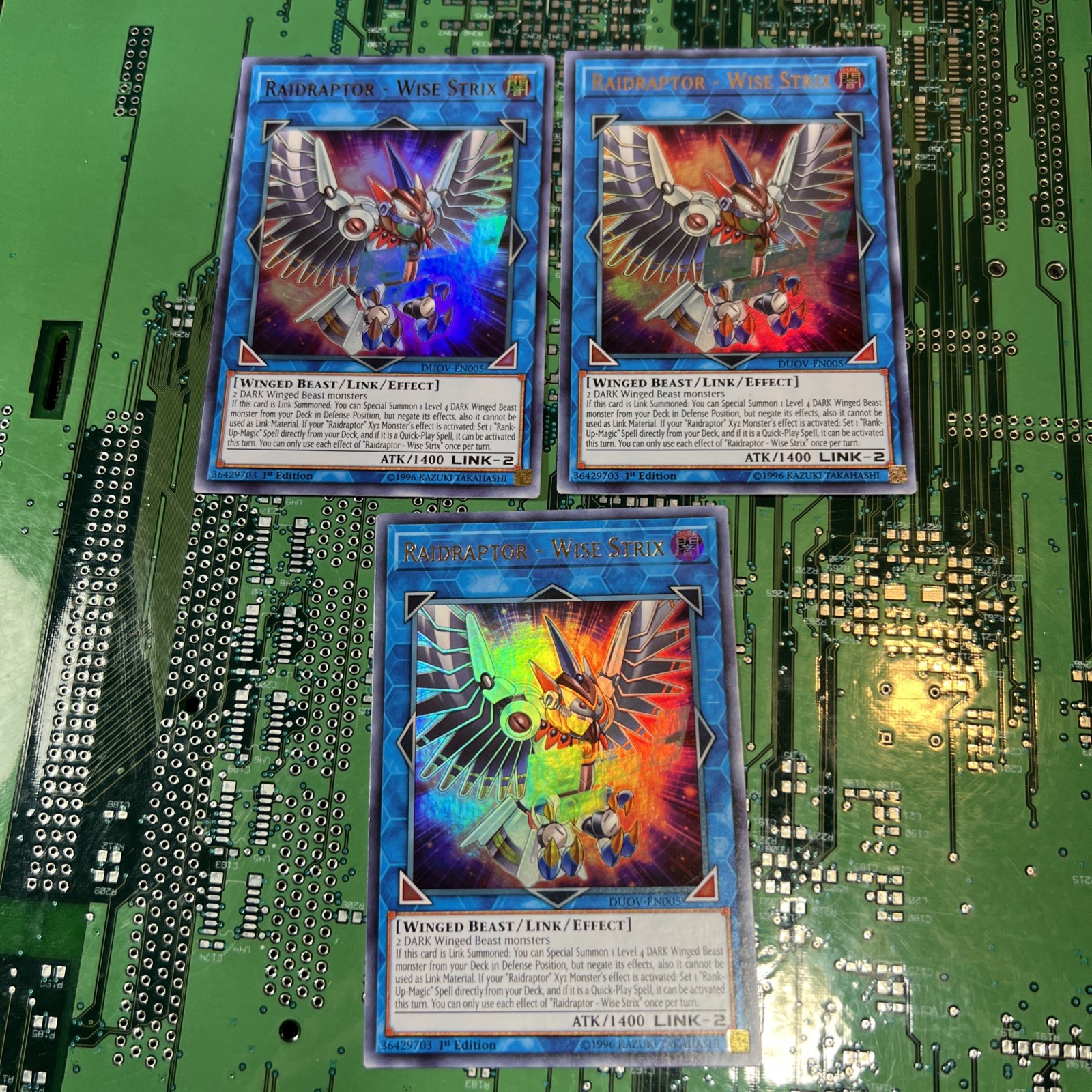 Raidraptor - Wise Strix DUOV-EN005 Ultra 1st Edition Duel Overload Yugioh Card 3