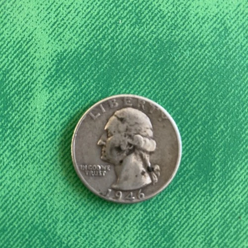 1946 P Washington Silver Quarter No Mint Mark Philadelphia