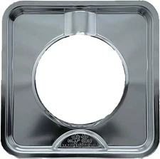 Range Kleen Style I Drip Pan Heavy Duty Chrome Square 7-3/4"