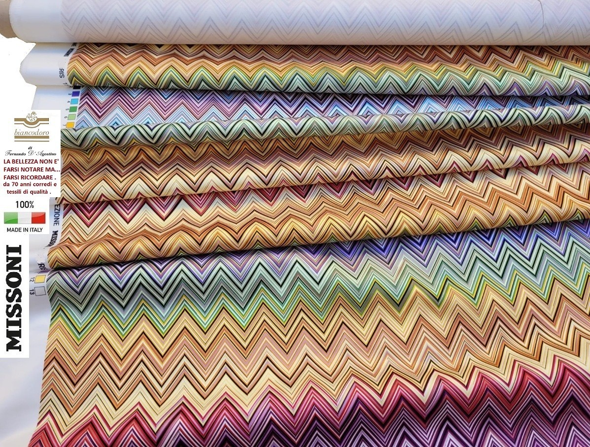 Fabric MISSONI by the meter height 140 cm. Furnishing upholstery