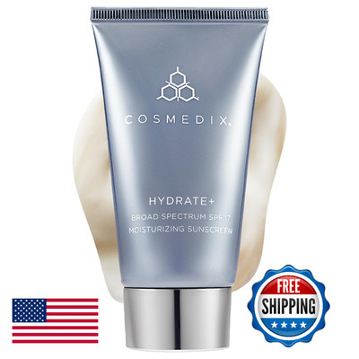 COSMEDIX Hydrate Plus Sunscreen Broad Spectrum SPF 17 Moisturizing Face Body Sun