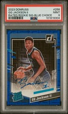 2023 PANINI DONRUSS RR SIG-BLUE CHOICE #258 GG JACKSON II 21/49 PSA 9