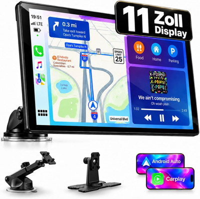Tragbares Car Play Touchscreen Mit Karte Navigation, Bluetooth, Airplay, Aux