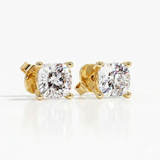 2.00 CTW Cushion Cut Lab Grown Diamond Earrin...