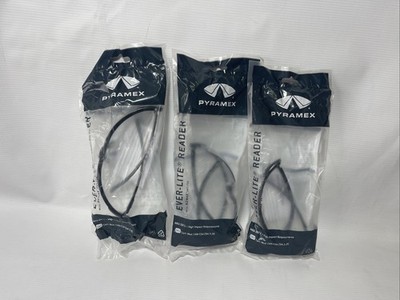 3 Ever-Lite Anti Fog Protective Reading Impact Safety Glasses +2.5 Comfort Nose