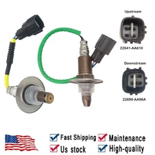 2PCS Up+Downstream Oxygen O2 Sensor OEM For Subaru Forester Impreza 2.0L 2.5L H4