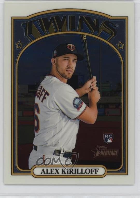 2021 Topps Heritage High Number Chrome 267/999 Alex Kirilloff #546 Rookie RC 9v7