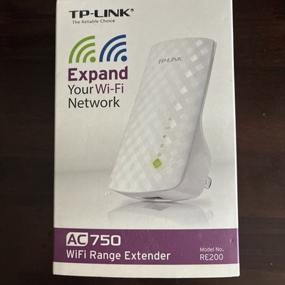 TP-Link AC 750 Wi-Fi Range Extender Model RE200 White New Open Box