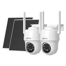 3MP 4G LTE Cellular Solar Security Camera PIR Motion Sensor Free Unlimited Data