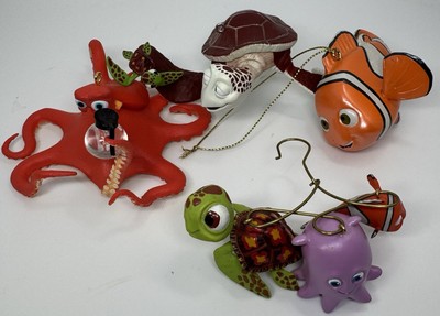 Lot 4 Disney/Pixar Hallmark & Disney Parks Christmas Ornaments Finding Nemo/Dory