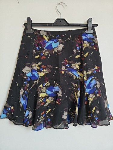 Reiss Silk Floaty Overlay Pretty Skirt Size 8 - Picture 1 of 6