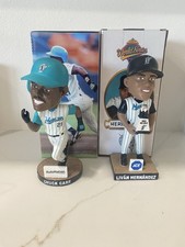 1997 Florida-MIAMI MARLINS-Livan Hernandez 8/27/23-‘93Chuck Carr Bobbleheads SGA